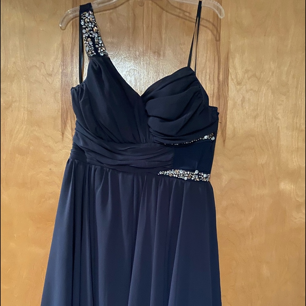 Blue prom dress only worn one time. Size 9